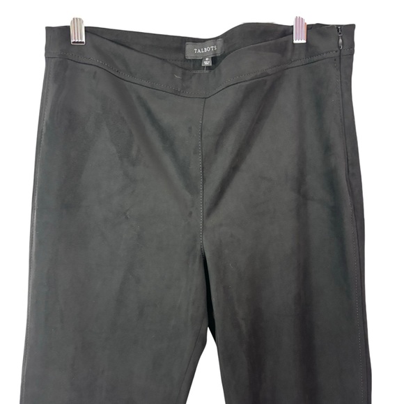 NWT Talbots Faux Suede High Waist Leggings Career Office Dress Pants Size 10 - Picture 2 of 9